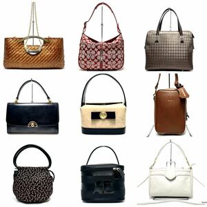 ☆良品ー美品☆ COACH・i.santi・courreges クレージュ・TAKEO de 365・renoma・mila schon バッグ まとめ９点