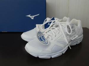 未使用 ミズノ MIZUNO TRADROAD11 ランニング ジョギングシューズ 24cm ワイド ホワイト K1GA200801 ジュニア レディース メンズ