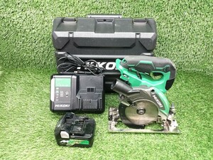 中古 HiKOKI ハイコーキ 125mm 36V コードレス リフォーム用 丸のこ バッテリー + 充電器 C3605DB(XP)