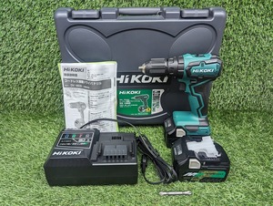 未使用品 HiKOKI ハイコーキ 18V コードレス振動ドライバドリル DV18DD(2XC) マルチボルトバッテリー2個 + 充電器