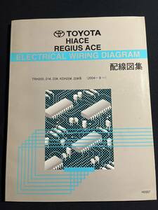 ハイエース レジアスエース　HIACE REGIUS ACE TRH200,21#,22# KDH20#,22#系 配線図集 2004-8- 2005年11月改訂版　H0557