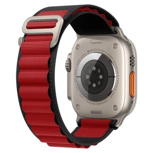 [ postage included ]42/44/45/49mm Apple watch black & red Alpine loop nylon band Apple Watch