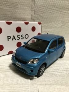 1/30 トヨタ 新型パッソ Passo 非売品 カラーサンプル ミニカー　ファインブルーマイカ