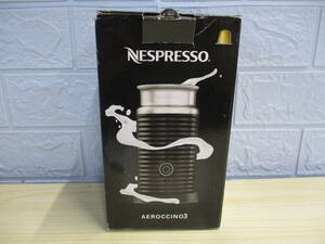 む192　棚中　未使用現状品　NESPRESSO　ネスプレッソ　AEROCCINO3　エアロチーノ3　ブラック　3594-JP-BK　ミルクフォーマー