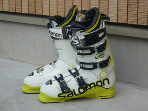 6★★★★即決！SALOMON/サロモン スキーブーツ X-MAX120 白/イエロー 27.0cm/27.5cm 315mm