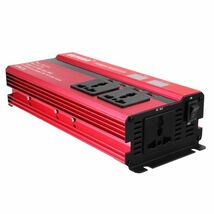 ★最安保証★インバーター（赤）入力DC12V 出力AC110V 連続出力4000W トランスコンバータ充電器ソーラー lcdディスプレイ_画像3