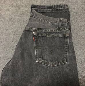  включая доставку!80S американский производства LEVIS Levi's 501. окраска черный джинсы старый 16 номер завод кромка Union специальный! Vintage [501XX502.505.606.66