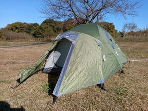 THE FIRST CAMPING ソロテント　1-2人用　設営確認済み　キャンプ　ツーリング　アウトドア