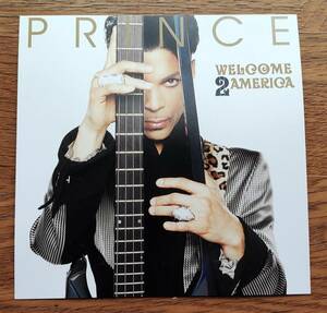 新品未使用 Prince プリンス Welcome 2 America POST CARD ポストカード 縦14.5cm × 横14.5cm
