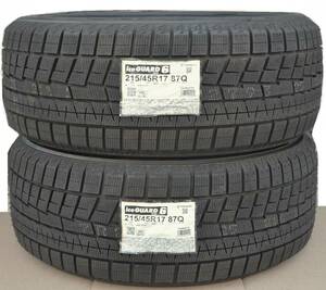 2本セット 215/45R17 87Q ヨコハマ アイスガード 6 iG60 (国産) スタッドレス YOKOHAMA iceGUARD 6 iG60 / 2本セット / 新品、未使用