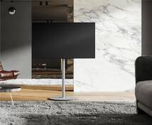 新品■FITUEYES DESIGNテレビスタンド37型-65型対応 壁寄せテレビスタンド■大理石風おしゃれ北欧TV 高さ調節首振り 隠れ式収納 F02M1441J_画像6