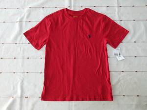 【新品】 POLO Ralph Lauren ポロラルフローレン S（8）サイズ 半袖Tシャツ 赤 130cm 140cm