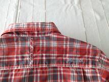 マーモット Marmot 長袖シャツ レディース QD Tartan Check L/S Shirt タータンチェックシャツ Mサイズ 赤チェック柄 アウトドア_画像5