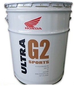 ＮＥＷ☆ホンダ純正☆ウルトラ　Ｇ２☆スポーツ（ＳＰＯＲＴＳ）☆部分化学合成油☆１０Ｗ－４０☆２０Ｌ缶