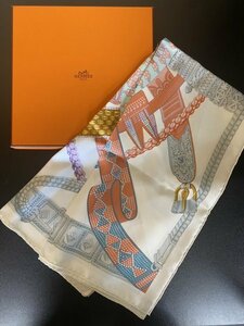 美品　HERMES　エルメス　スカーフ　カレ90　大判　シルク　