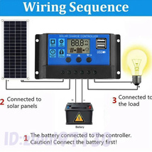 Hx180: 充電器 太陽光 コントローラー 発電 1000Ｗ ソーラーパネル 40A 12V usb 充電器付 屋外用 電話 rv 車 mp3 バッテリー 40a 新品_画像6