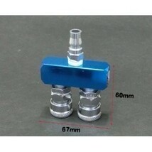 エアー2又分岐カプラー2連カプラージョイント付き点検済み送料は０円_画像3