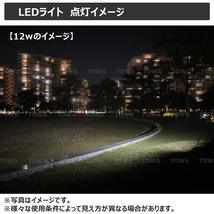 w0802-12w 【4個セット】 LED作業灯 12v24v バックランプ LEDワークライト 12w 広角 補助灯 タイヤ灯 路肩灯 サーチライト防水 投光器 _画像8