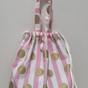 体操服袋☆ドットピンク