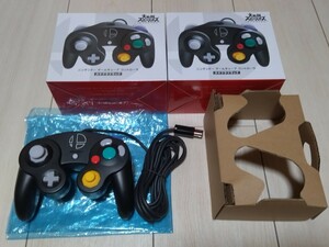  prompt decision SWITCH/WiiU/Wii/GC new goods + as good as new ultimate beautiful goods nintendo original Game Cube controller 2 piece set switch also use possibility operation verification settled 
