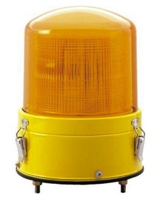 小糸製作所/KOITO 黄色AC100V警光灯8型 AC100V フラッシュランプ ボルト直付タイプ FL-8EY 入数：1個