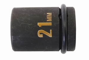 SSPOWER 薄口インパクトレンチソケット ショート 21mm IMS-21S