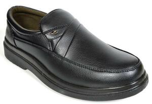 新品 メンズカジュアルシューズ 4498 黒 24.5cm メンズビジネスシューズ Walker 幅広 紳士靴 作業靴