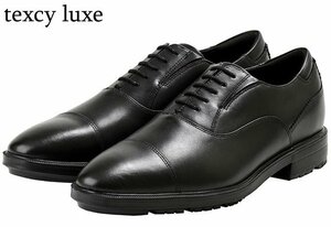 新品 テクシーリュクス TU-7783 黒 25cm メンズビジネスシューズ ストレートチップ texcy luxe 本革 革靴 紳士靴