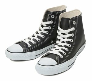 新品 コンバース レザー オールスター ハイ 黒 27cm レディーススニーカー メンズスニーカー ハイカット CONVERSE LEA ALL STAR HI