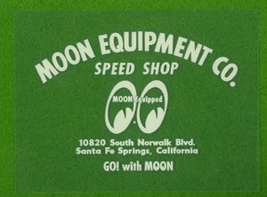 抜きデカール クリーム アイボリー 白 MOON EQUIPMENT SPEED SHOP mooneyes デカール シール ステッカー 抜き文字 ムーンアイズ moon eyes