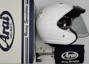 Arai アライ SZ-F UP TOWN ホワイト WHITE ジェットヘルメット SZF 白 XLサイズ