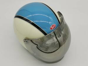 BUCO ブコ TT JET スカイブルー 青白レトロ ジェットヘルメット Mサイズ 56-58cm