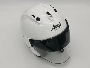 ARAI アライ VZ-RAM PLUS プラス グラスホワイト Vz-ram ジェットヘルメット Mサイズ 