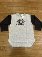 WAREHOUSE 4800 BASEBALL TEE ARCADIA H.GRAY×BLACK Mサイズ