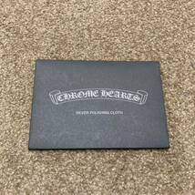 非売品 1枚 CHROME HEARTS クロムハーツ シルバーポリッシュ 銀磨き SILVER POLISHING CLOTH ポリッシュクロス シルバー磨き 未使用品_画像2