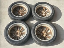 ☆ダイハツ ミラジーノ ミニライト MINILITE アルミホイール 15インチ 15×4.5J 165/55R15 PCD100 4本SET 軽自動車 国産タイヤ 2022年製☆_画像5