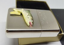 ZIPPO 1998年 立体メタル 魚 Any fishing starts with loving nature 釣り 未使用品_画像3