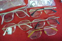 メガネ 金属フレーム ファッション 小物 眼鏡 レトロ フレーム めがね 色々 26点まとめて_画像7
