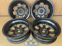 ダイハツ純正 MINILITE ミニライト 4本 14×4.5J ET45 4H PCD100 ガンメタ 美品_画像6