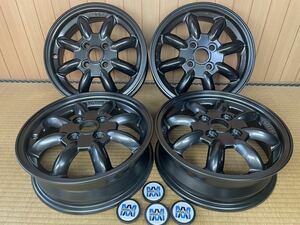 ダイハツ純正 MINILITE ミニライト 4本 14×4.5J ET45 4H PCD100 ガンメタ 美品