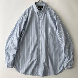 BEAMS PLUS size/M (hd) 大きめ ビームスプラス ワイドシルエットシャツ 長袖 レトロ オーバーサイズ ストライプ 日本製 JAPAN shirt