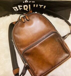 Berluti ベルルッティ タイムオフ スクリット スワイプレザー バックパック