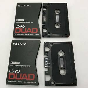 C197 Y SONY ソニー エルカセットテープ DUAD デュアド Lc-90 Lc-30 2巻 レア