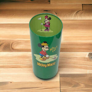 23Y405 3.... Mickey Mouse dumpster Disney steel made waste basket retro that time thing 