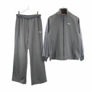  Puma made in Japan jersey top and bottom setup M gray series PUMA sport Logo lady's 231104