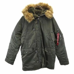 アルファインダストリーズ N-3B 中綿 ミリタリーコート XL カーキ系 ALPHA INDUSTRIES INC メンズ 231126