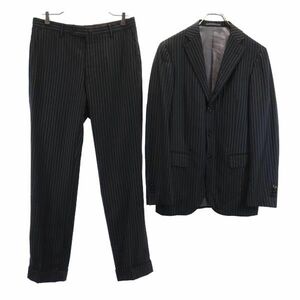  Ships stripe pattern suit top and bottom setup black SHIPS men's 231130