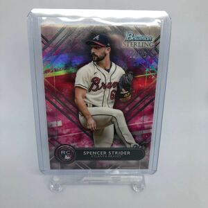 【75枚限定】2022 Bowman Sterling Spencer Strider Magenta Refractor RC Atlanta Braves スペンサー・ストライダー ブレーブス