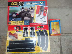 未使用 貴重 TecniToys SCX 1/32 マクラーレンF1 ラジコン RC スロットカー ＆ Street Light セット G6791