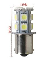 24V S25 180°平行ピン BA15S LED 13連 5050 シングル 1156 バックランプ サイドマーカー トラック ホワイト 白 10個セット No,La7_画像3